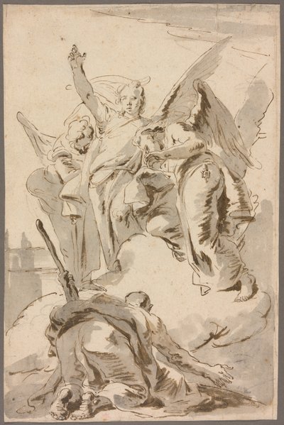 Tre engle viser sig for Abraham af Giambattista Tiepolo