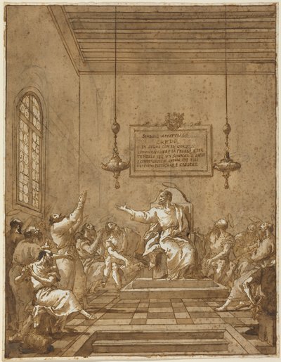 Das Apostolische Glaubensbekenntnis von Giambattista & Tiepolo Giandomenico (1727-1804) Tiepolo