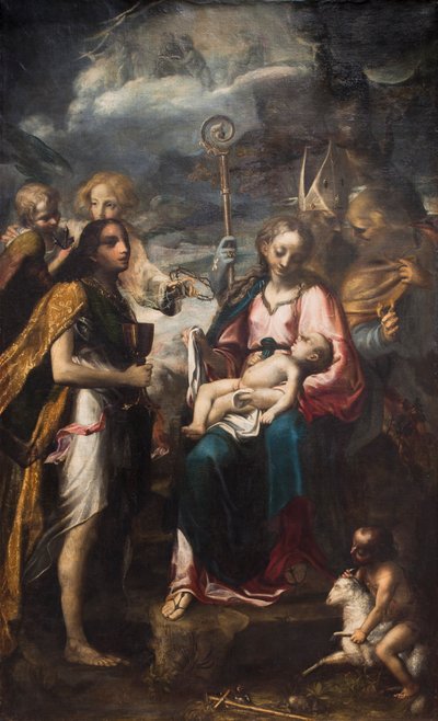Jomfruen og barnet og lidelsens mysterium af Giambattista Tinti