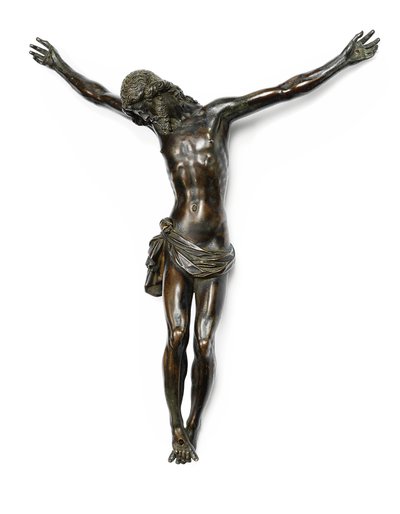Figur af den korsfæstede Kristus, støbt efter en model af Giambologna, tilskrevet Antonio Susini og værksted, ca. 1580-1600 af Giambologna