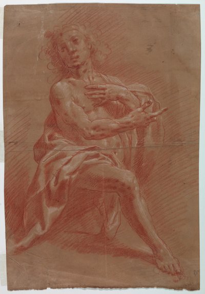 Knælende mand af Gian Giacomo Barbelli