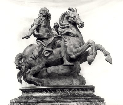 Model til monumentet til Ludvig XIV (1638-1715) af Gian Lorenzo Bernini