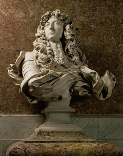 Portrætbuste af Ludvig XIV (1638-1715), 1665, (marmor) (se også 154787) af Gian Lorenzo Bernini