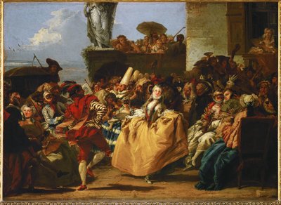 Karnevalsscenen ... af Giandomenico (1727 1804) Tiepolo