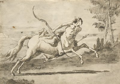 Galoperende Kentaur, ca. 1755-65 af Giovanni Domenico Tiepolo
