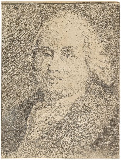 Portræt af Giovanni Battista Tiepolo 1696-1770, 1770. af Giandomenico Tiepolo