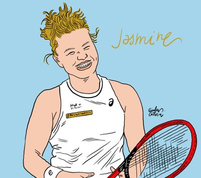 Jasmin Paolini, 2024 (digital) af Gianluca Costantini