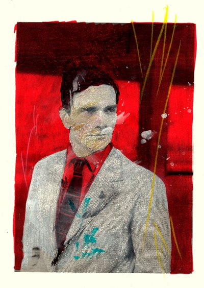 Portræt af Pierpaolo Pasolini, 2014 (blandede medier) af Gianluca Costantini