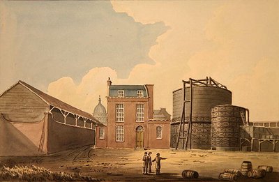 Udsigt over Phoenix Gas Works, Bankside af Gideon Yates