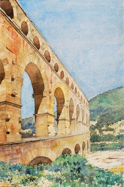 Pont du Gard, Frankrig af Gilbert Cass