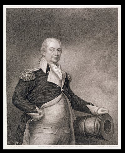 Generalmajor Henry Knox (1750-1806), graveret af John Francis Eugene Prud