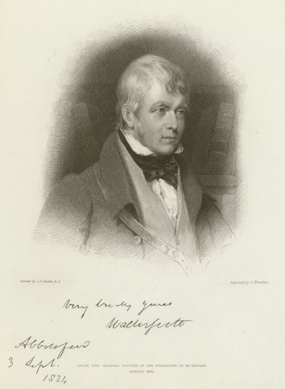 Sir Walter Scott af Gilbert Stuart Newton