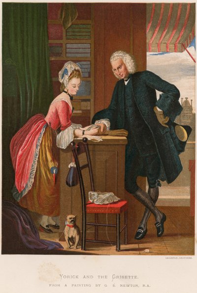 Yorick og Grisette af Gilbert Stuart Newton