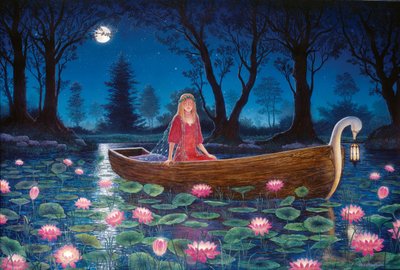 Vandliljer i måneskin, 2002 af Gilbert Williams
