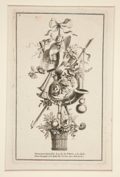 Et ark fra Several Trophees af Gilles Demarteau