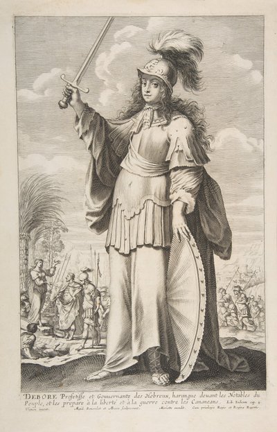Deborah, 1647. Skaber: Gilles Rousselet, Abraham Bosse. af Gilles Rousselet and Abraham Bosse