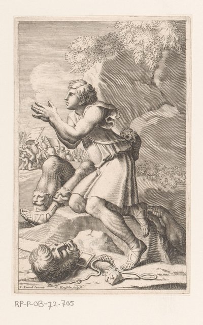 David efter at have dræbt Goliat af Gilles Rousselet