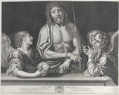 Ecce Homo med tre engle, 1634-86. af Gilles Rousselet