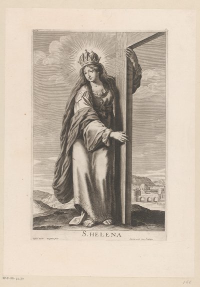 Sankt Helena ved korset af Gilles Rousselet