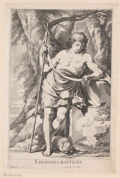 Johannes Døberen med stav og lam af Gilles Rousselet