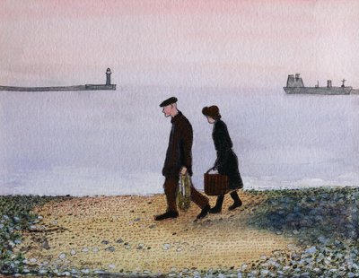 Evening Tide, Cornwall, 1982 af Gillian Lawson