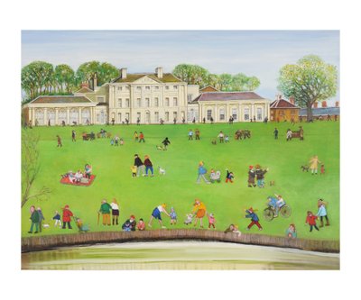 Kenwood, Hampstead, 2011 (olie på lærred) af Gillian Lawson