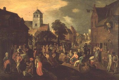 Landsbyfesten af Gillis (attr. to) Mostaert