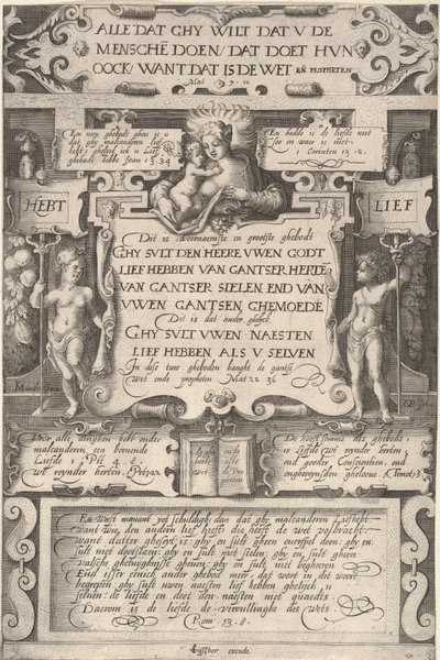 Buddet om at elske hinanden, 1599. af Gillis van Breen