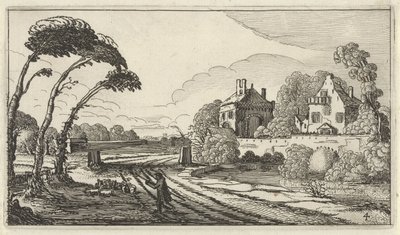 Hyrde i et landskab Tolv landskaber med figurer (titel på objekt) af Gillis van Scheyndel (I)
