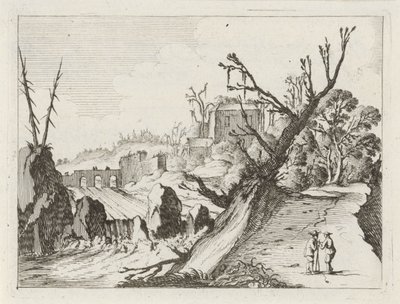 Vandfald Syv landskaber (serietitel) af Gillis van Scheyndel (I)