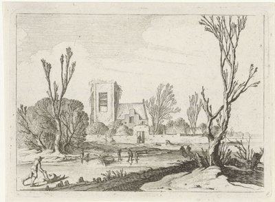 vinterlandskab Syv landskaber (serietitel) af Gillis van Scheyndel (I)