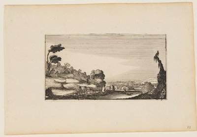 Bjergpanorama, fra Tolv landskaber med figurer af Gillis van Scheyndel