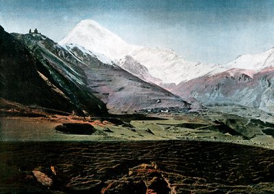 Mount Kazbek, Kaukasus, c1890 af Gillot