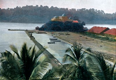 Port Blair, hovedstaden på Andaman- og Nicobarøerne, Det Indiske Ocean, c1890 af Gillot