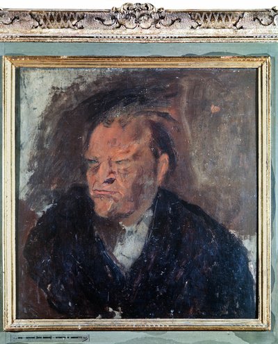 Portræt af den italienske digter Giuseppe Ungaretti (1888-1970). Maleri af Gino Bonichi kaldet Scipio (1904-1933) af Gino (1904 33) Bonichi