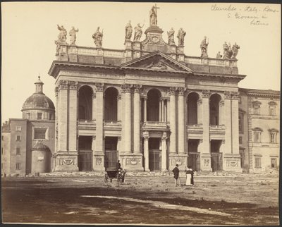 [Facade på basilikaen San Giovanni in Laterano, Rom]. af Gioacchino Altobelli