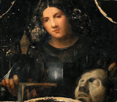 Renæssance: David med Goliats hoved par Giorgione af Giorgio (workshop of) Giorgione