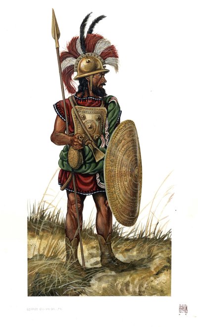 Roman antiquite: soldat i den romerske hær i det 8. århundrede f.Kr. af Giorgio Albertini