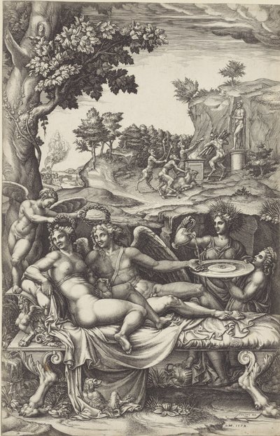 Amor og Psyche af Giorgio Ghisi
