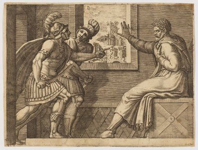 Caius Marius i fængslet af Giorgio Ghisi