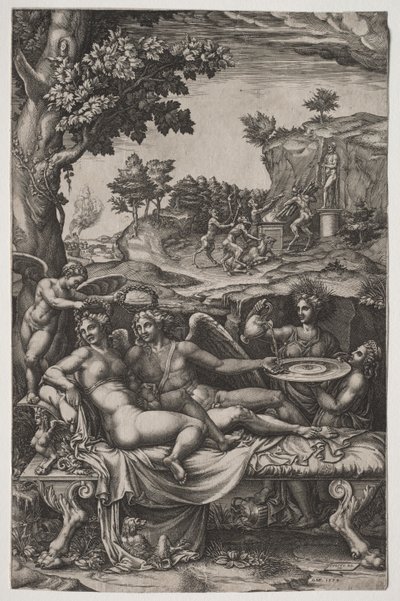 Amor og Psyche af Giorgio Ghisi