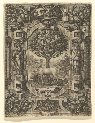 Emblem af Lucrezia Gonzaga, før 1566. af Giorgio Ghisi