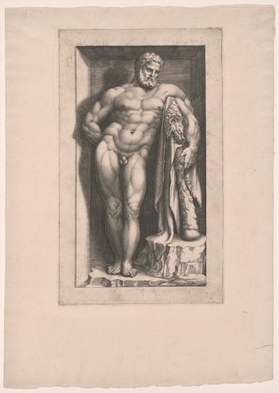 Farnese Herkules af Giorgio Ghisi