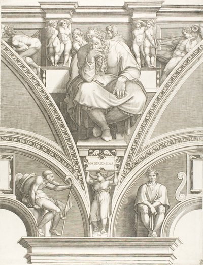 Profeten Jeremias af Giorgio Ghisi