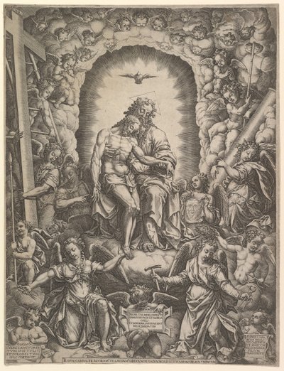 Treenigheden, 1576. af Giorgio Ghisi