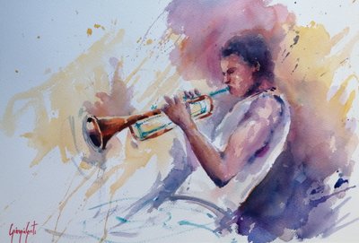 Jazztrompetist af Giorgio Gosti