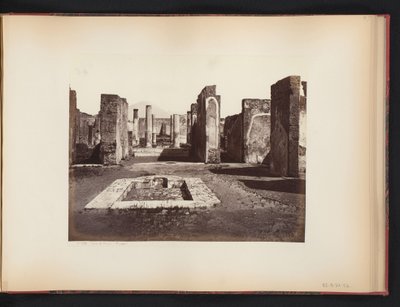 Udsigt over ruinerne af Casa di Pansa i Pompeji, Italien Casa di Pansa (Pompeii) (titel på objekt) af Giorgio Sommer (attributed to)