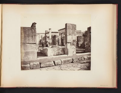 Udsigt over ruinerne af Casa di Salustio i Pompeji, Italien Casa di Salustio Pompei (titel på objekt) af Giorgio Sommer