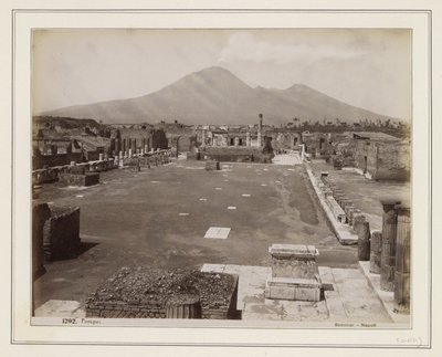 Udsigt over forummet i Pompeji af Giorgio Sommer