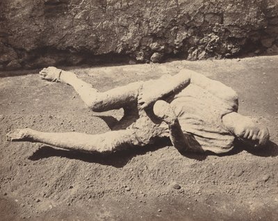 Menneskelige fodspor, Pompeji (Human Cast, Pompeji) af Giorgio Sommer
